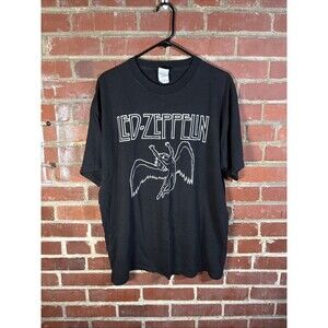 Vintage Y2k LED ZEPPELIN Shirt Tennessee River Music Rock Band Basic Adult XL
